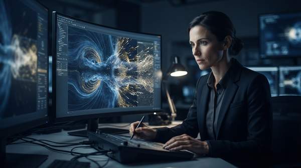 Editorial illustration for MHD, PIC, or Hybrid: Picking the Right Simulation for Your Plasma Physics Problem